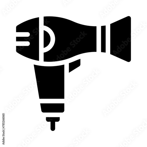 hairdryer glyph icon