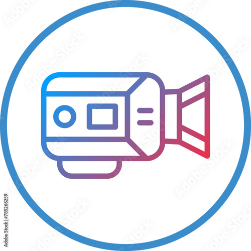 Vector Design Video Camera Icon Style