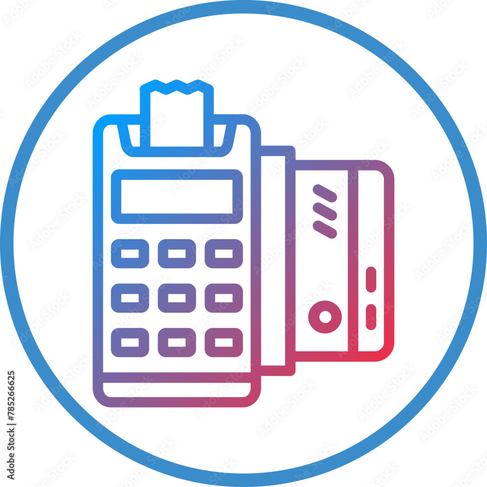 Vector Design Card Machine Icon Style Vector Design Card Machine Icon Style