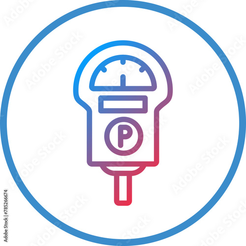 Vector Design Parking Meter Icon Style