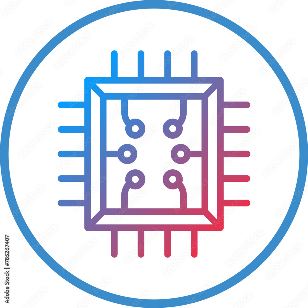Vector Design Chip Icon Style Vector Design Chip Icon Style