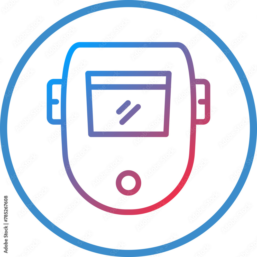 Vector Design Welding Mask Icon Style