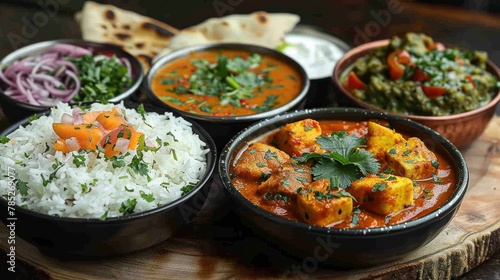  Indian Traditional curry  food