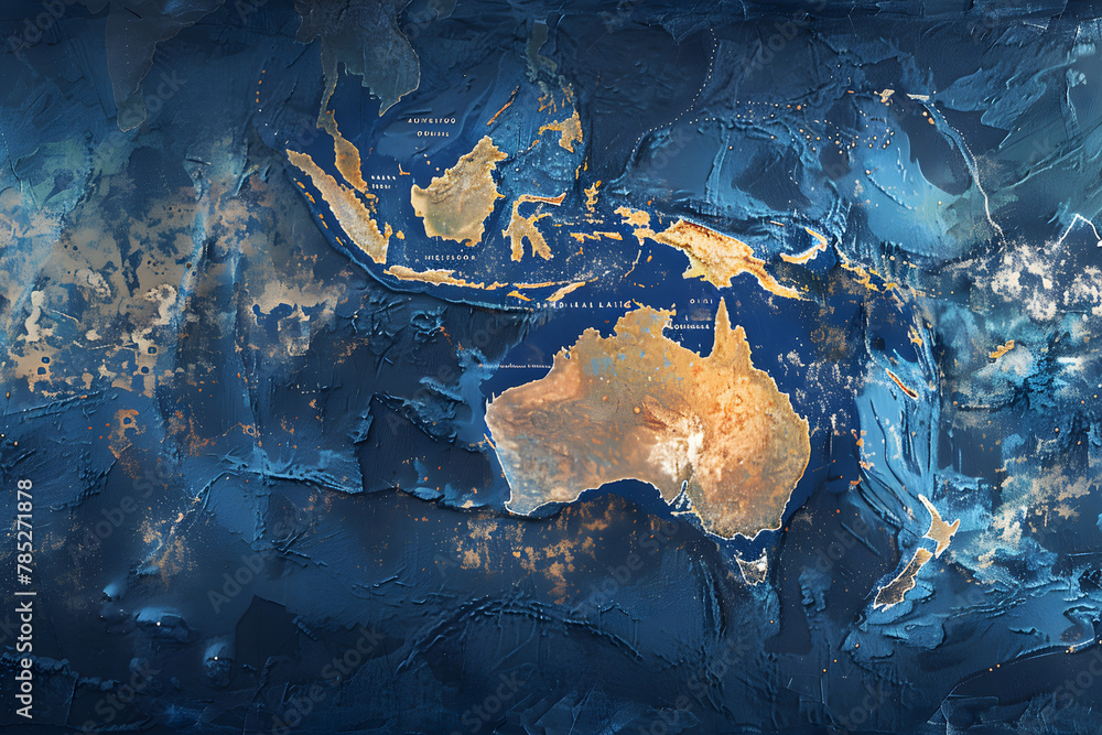 Australia's Diverse Climate - An Artistic Representation of Weather Patterns