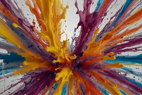 A lovely abstraction created by slowly blending liquid paints into an abstract background that is vibrant and abstract.