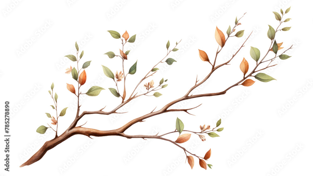 PNG Branch plant tree illustrated