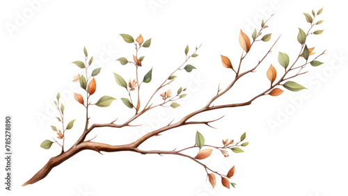 PNG Branch plant tree illustrated