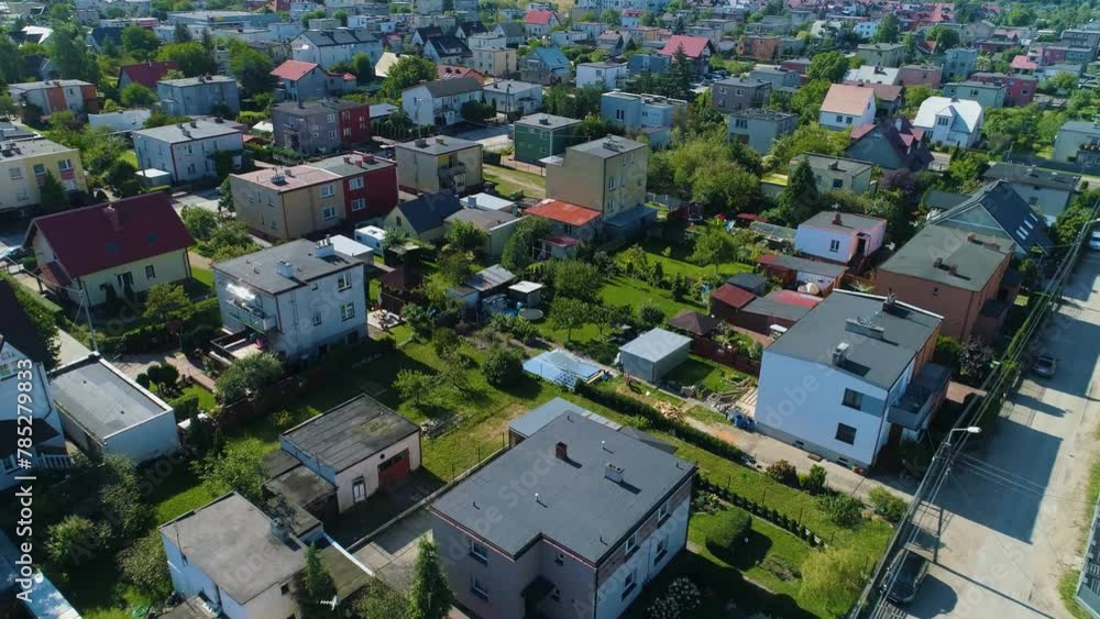 Landscape Detached Houses Rumia Domy Jednorodzinne Aerial View Poland Landscape Detached Houses Rumia Domy Jednorodzinne Aerial View Poland