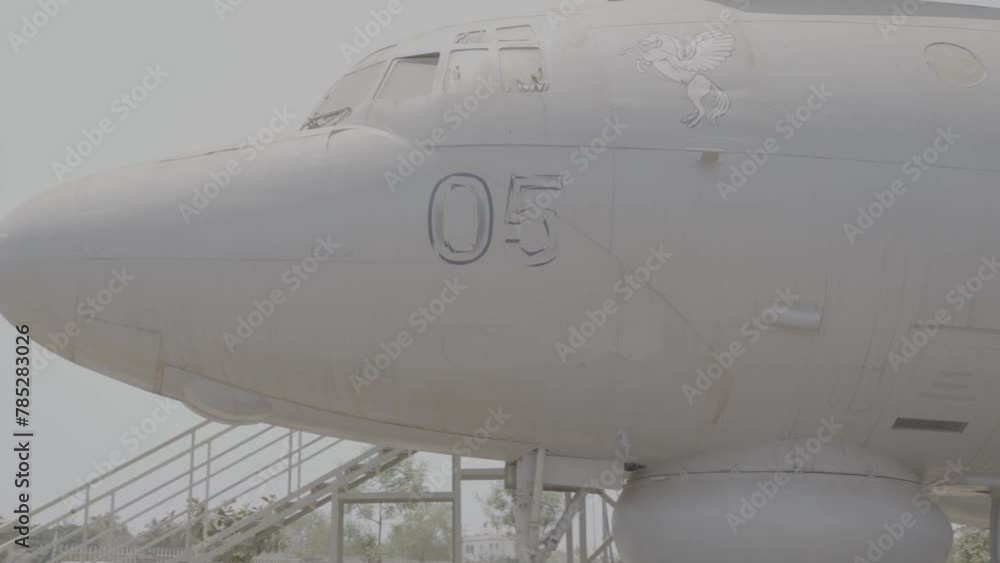Close Up Shot of Old Indian Militery Aircraft SLog Close Up Shot of Old Indian Militery Aircraft SLog