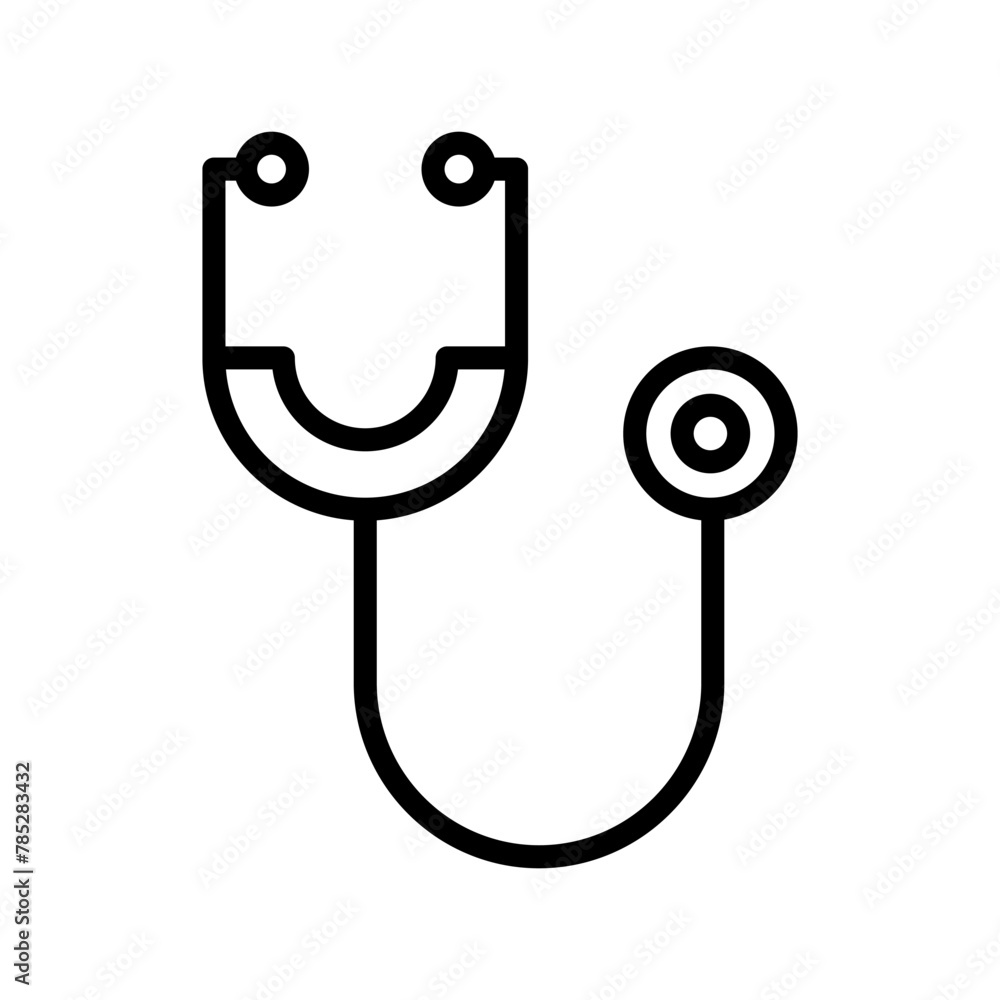 Stethoscope icon line vector design Stethoscope icon line vector design