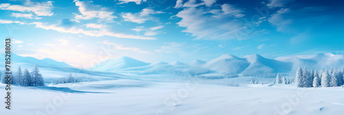 Hushed beauty of a snow-covered landscape, with pristine white layers and peaceful stillness.