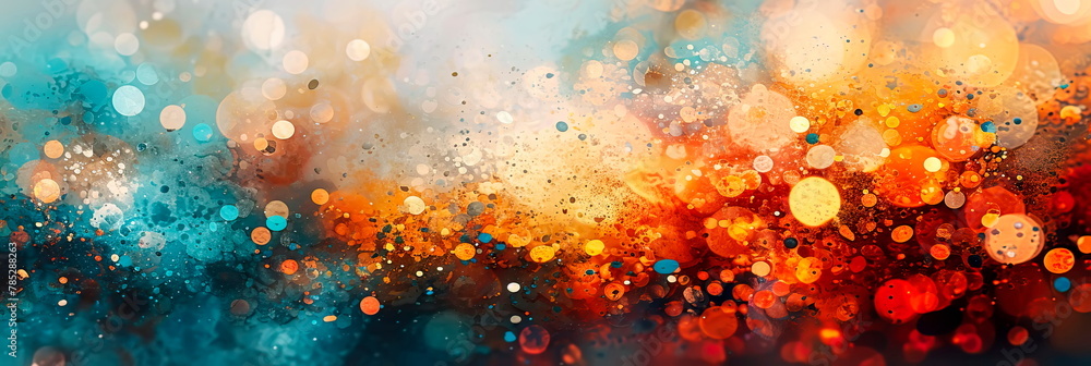 background filled with bokeh, with abstract elements, combining softness and sophistication.
