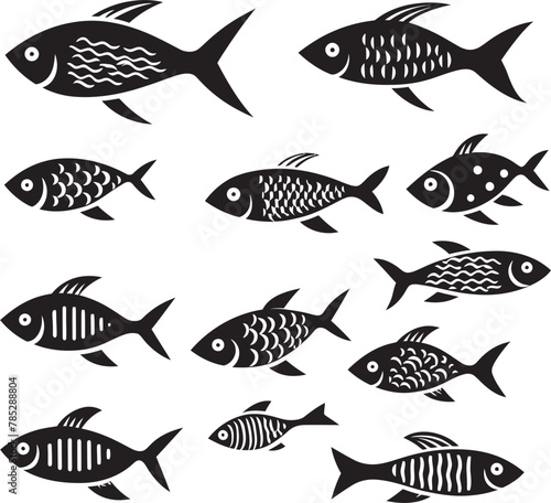 Serene Fish Logo for Relaxation Brands with Calm Composition