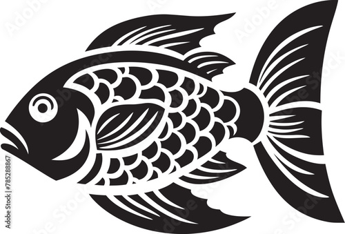 Dynamic Fish Logo for Sports Brands with Dynamic Motion