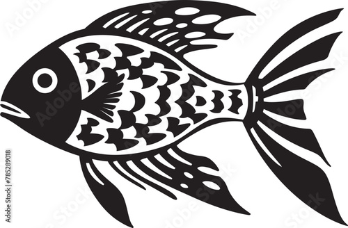 Whimsical Fish Logo Concept with Whimsical Illustrations