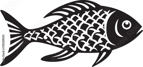 Modern Fish Symbol Vector Art with Contemporary Flair