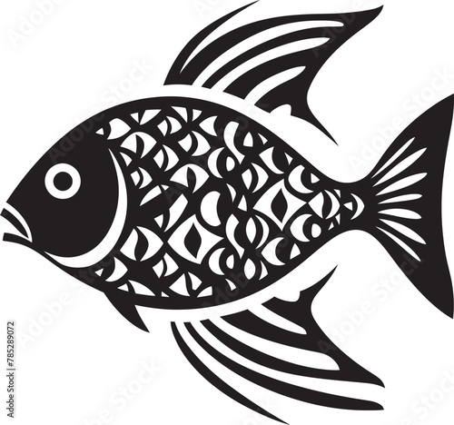 Contemporary Fish Symbol Design with Modern Elements