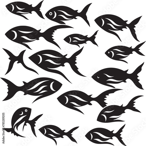 Contemporary Fish Emblem Design