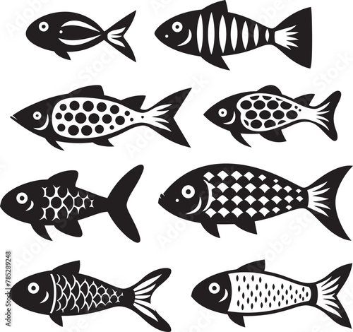 Bold Fish Icon for Outdoor Ventures