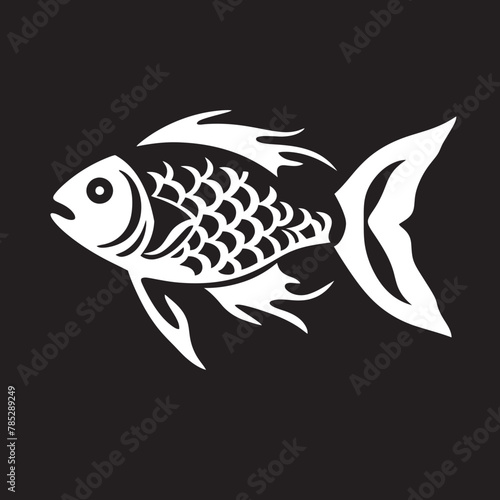 Graceful Fish Illustration in Vector