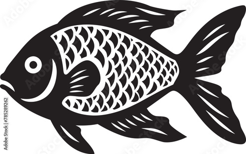 Dynamic Fish Icon for Fitness Brands