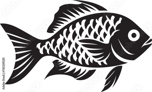 Modern Fish Symbol Vector Art