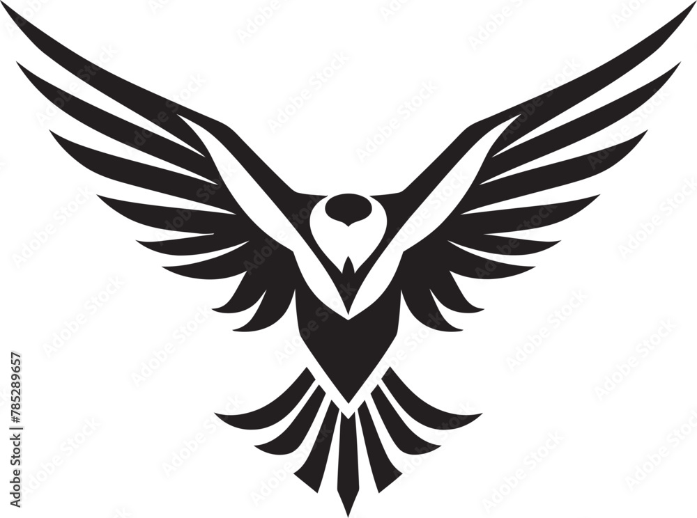 Obraz premium Cuckoo in Vector Flight Mode