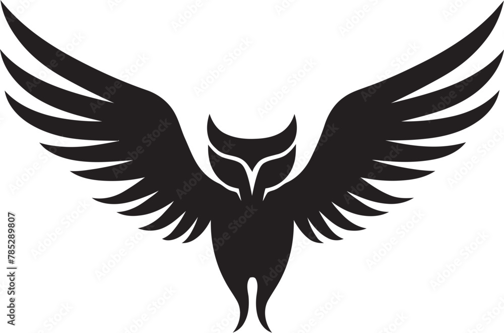 Obraz premium Blue Tit in Vector Flight Mode