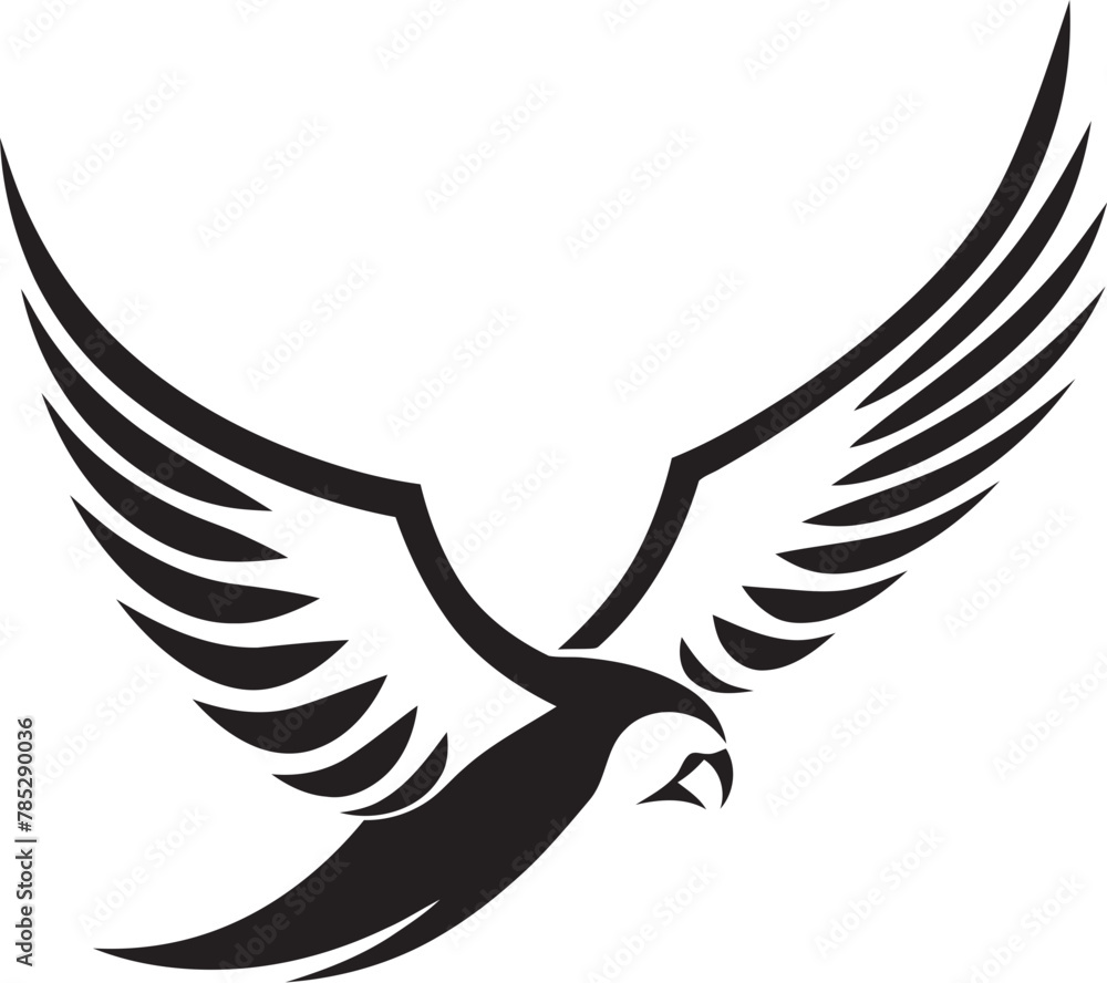 Obraz premium Eagle Owl in Vector Flight Pose