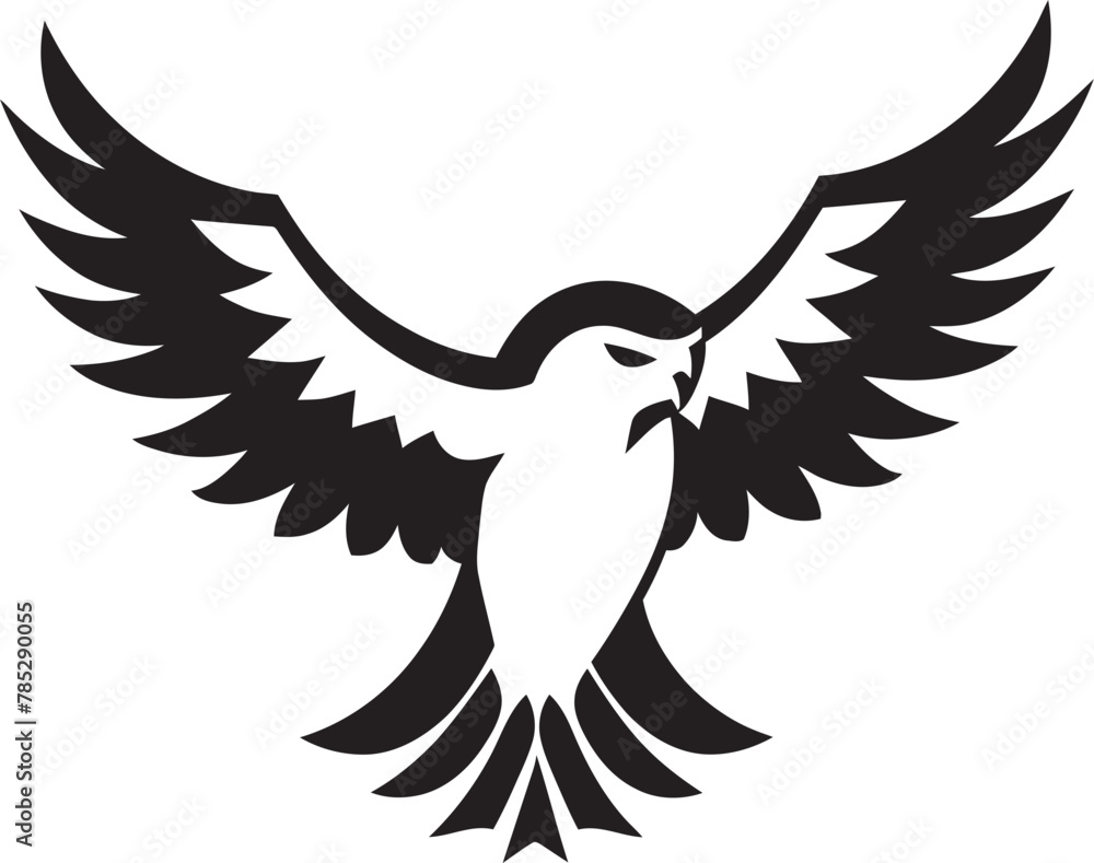 Obraz premium Seagull in Vector Flight Display