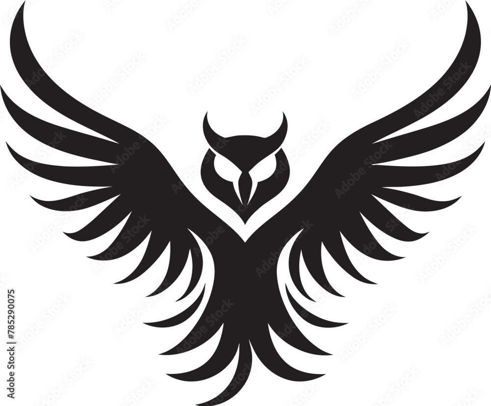 Obraz premium Nightingale in Vector Flight Mode