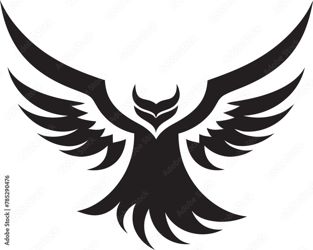 Obraz premium Skyward Symphony Vector Bird in Flight