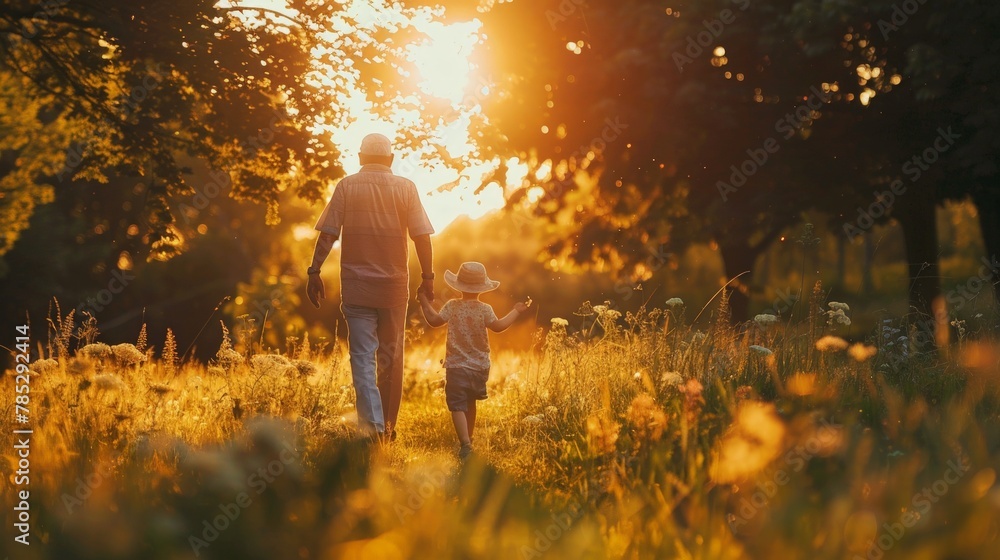 Day of Parent's, Happy children and parents Day of Parent's, Happy children and parents