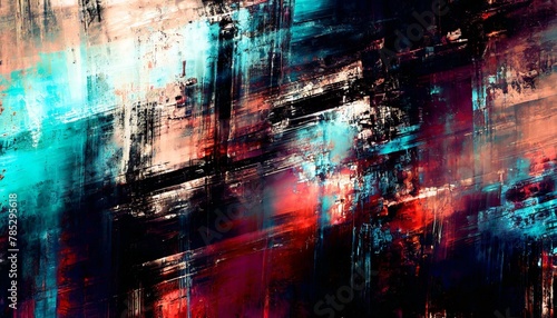 Color Burst  Multicolored Abstract Grunge Design