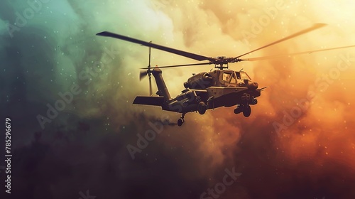 attack helicopter or combat chopper photo