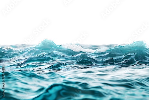 sea isolated on white background