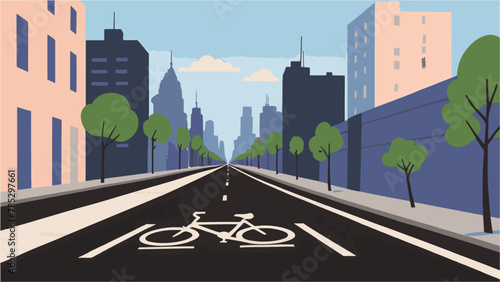 road to the city vector