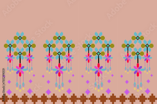 Abstract ethnic geometric pattern design for background or wallpaper.
Figure tribal embroidery. Indian, Scandinavian, Gypsy, Mexican, folk pattern.