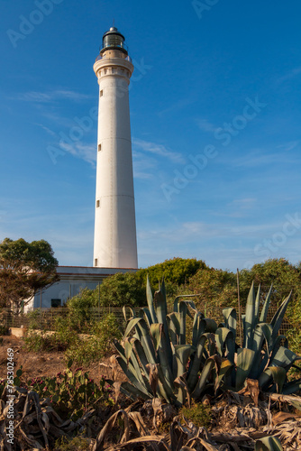 the white lighthouse of San Vito lo Capo.