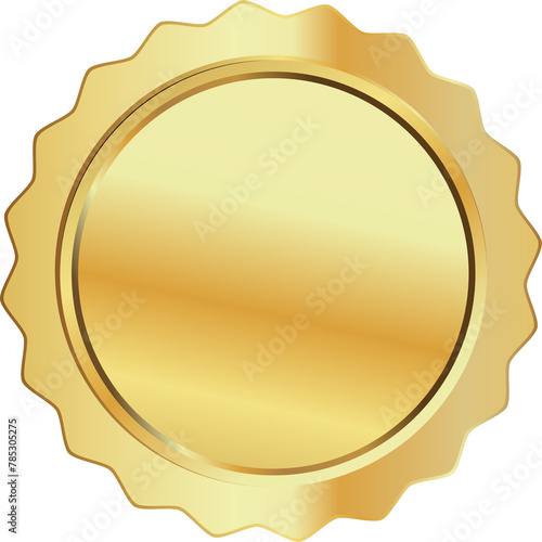 Luxury golden badge