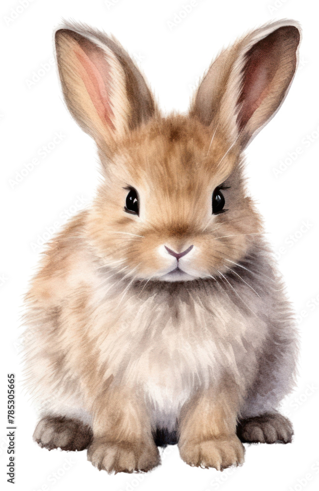 PNG Cute rabbit bunny animal, watercolor illustration. PNG Cute rabbit bunny animal, watercolor illustration.