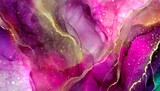 Artistic Aura: Abstract Alcohol Ink Effect with Hot Pink Tones