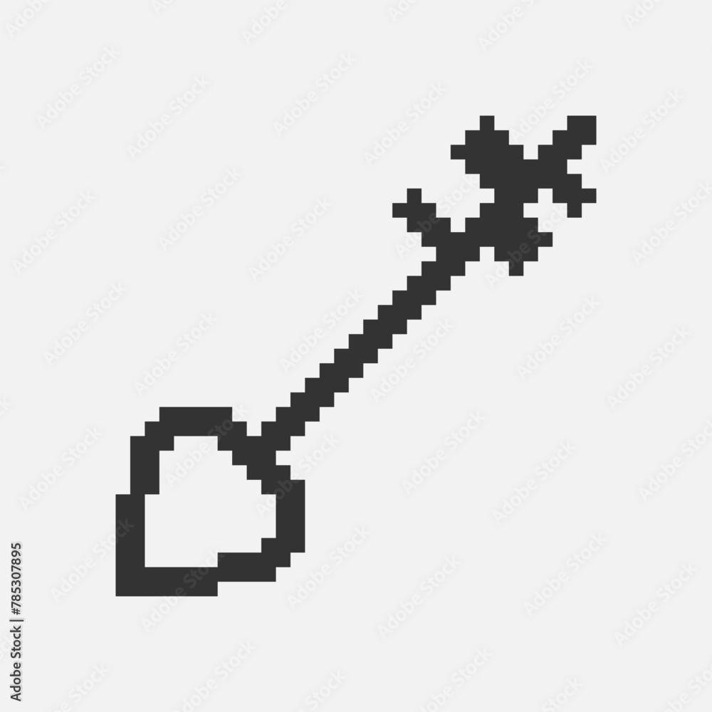 black and white simple flat 1bit vector pixel art icon of fantasy retro vintage key. password login security black and white simple flat 1bit vector pixel art icon of fantasy retro vintage key. password login security
