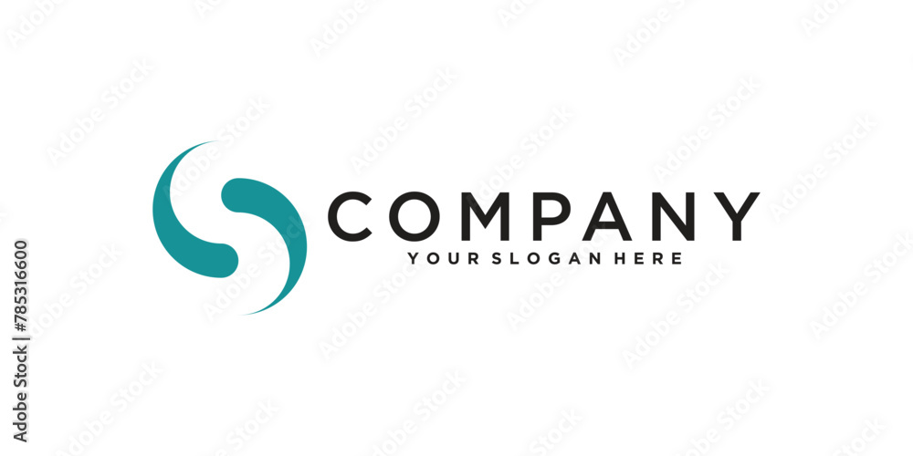 Letter s logo design with water shape. Premium Vector Letter s logo design with water shape. Premium Vector