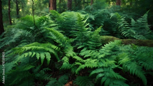 Green fern in Summer 