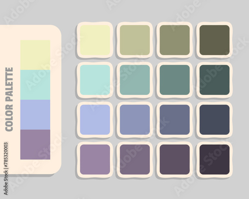 bisque powderblue lightsteelblue lightslategray color palette, rgb colors matching, harmonious colours catalog