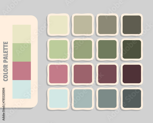 bisque tan rosybrown gainsboro color palette, rgb colors matching, harmonious colours catalog