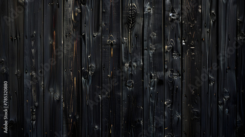schwarze Natur Holzwand, dunkle Holzbretter, schwarzer Holz Hintergrund, Naturholz, Abgeflammte Holzbretter  photo