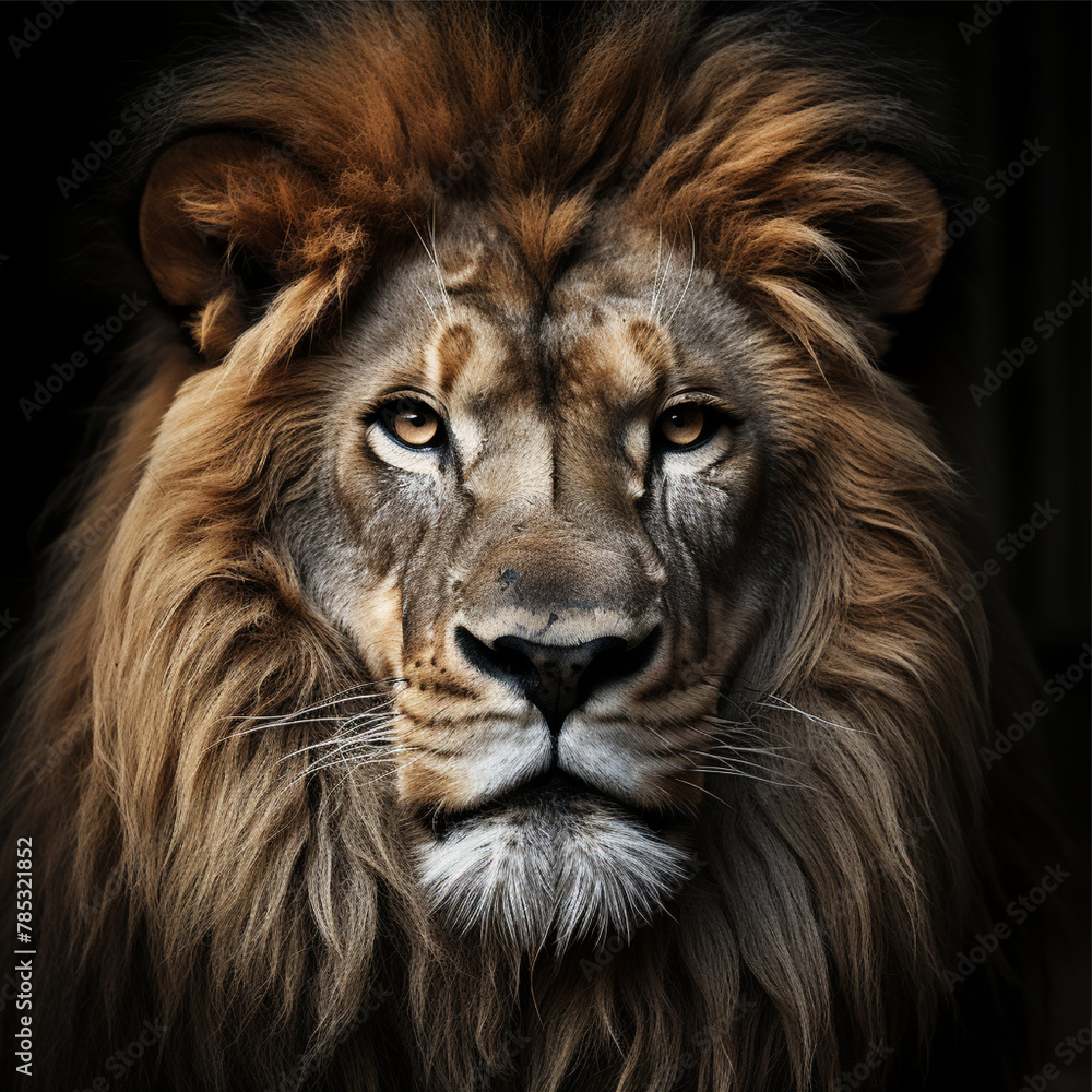 lion head portrait lion head portrait