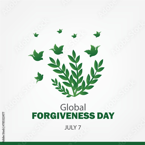 Global Forgiveness Day vector design. Simple and elegant design